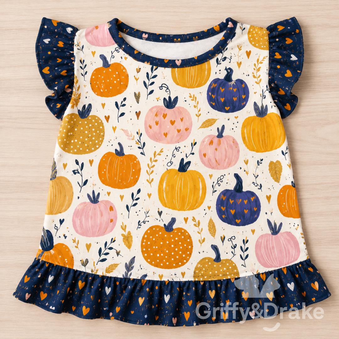 Brunch Buddies print — collar shirt
