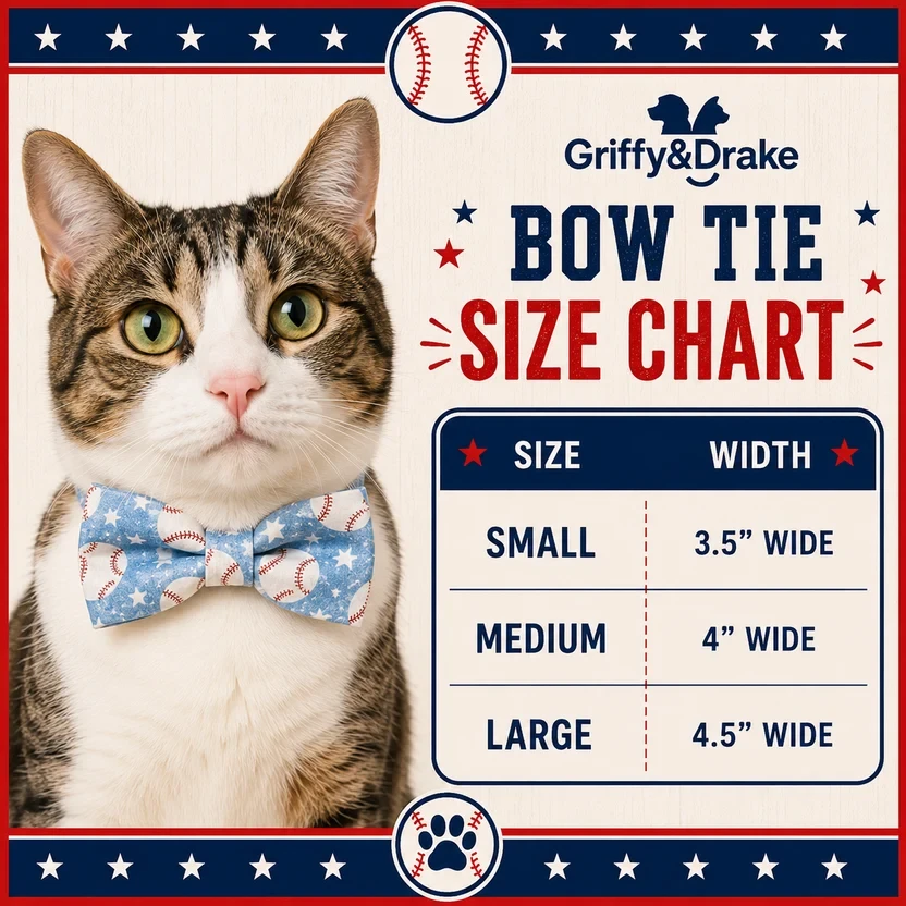 Bow tie size chart — Small, Medium, Large by width